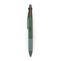 General Supply Goods + Co - Stylo rétractable 4 couleurs - Vert mat -Plastique 4-en-1