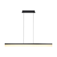 TuBICen - Eclaire 47" Lampe à suspension linéaire - Noir-Lumière suspendue, salle à manger, îlot de cuisine