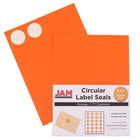 JAM Paper Sceaux autocollants ronds, 1,67 po dia., couleurs vives assorties, 4 paquets de 120 unités (147627assrt)-5