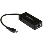StarTech  Adaptateur réseau de USB-C vers Gigabit avec port USB 3.0 supplémentaire-1