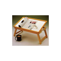 Bios – Plateau de lit incliné-Le plateau de lit ajustable est fait d’un cadre en bois massif au fini naturel et d’une surface en mélamine blanche
