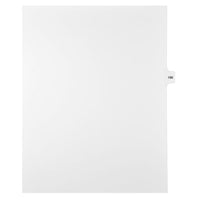 Mark Maker – Onglets séparateurs juridiques blancs, 1/15 onglets, format lettre, sans trous, numéro 186, 25/paquet-Onglets séparateurs blancs, 1/15 onglets