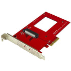 StarTech® Adaptateur U.2 à PCIe de 2,5 po U.2 NVMe SSD, SFF-8639, PCI Express x4 3.0 (PEX4SFF8639)-Augmentez la vitesse et la performance du système en ajoutant un PCIe NVMe SSD U.2 à votre PC