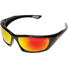 Edge Safety Eyewear, Lunettes De Sécurité Robson, Lentille Miroir/Rouge, Revêtement Anti-Égratignures, paquet de 4-Revêtement des lentilles Anti-égratignures