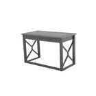 Sunjoy - Bureau d'ordinateur Ridgecrest (1205010048)-Tiroir central doté d'un devant rabattable pour clavier