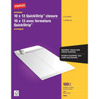 Staples - Enveloppes blanches pour catalogue, 10 po x 13 po, bte/100, avec b-10 po x 13 po 