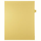 Markmaker - 25 tabs/PQT, 5 PQT/Boite, Intercalaires imprimes Legal, Chamois, 1/15th coupe| format lettre, sans trous, Numero 94-Intercalaires imprimes Legal