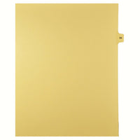 Markmaker - 25 tabs/PQT, 5 PQT/Boite, Intercalaires imprimes Legal, Chamois, 1/15th coupe| format lettre, sans trous, Numero 94-Intercalaires imprimes Legal