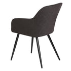 My Home My Living - Fauteuil similicuir et tissu - Gris - Paquet de 2-Assise et dossier confortables en mousse de polyuréthane