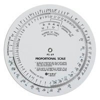 Règle proportionnelle C-THRU de 5", pqt/5-1