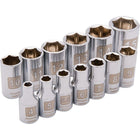 Dynamic Tools – Ensemble de 13 pièces, 6 pans métriques standards, à prise de 1/4 po, 4 mm à 15 mm-Comprend : 4, 5, 5,5, 6, 7, 8, 9, 10, 11 12, 13, 14, 15 mm