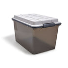 TRU RED – Bac de rangement étanche et résistant à la poussière, 64,7 l, avec couvercle verrouillable-Modulaire, emboîtable et empilable pour tirer le meilleur parti de l'espace limité