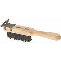 Osborn - Brosses De Grattage À Grattoir, Manche Droit, Acier, 4 X 11 Rangs De Fils, Longueur 11-3/8po, paquet de 6-Longueur de la brosse 5-1/2po
