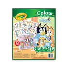 Crayola Couleur & Autocollant-Bleu-PLUS QUE DU COLORIAGE : Les autocollants rendent le coloriage encore plus immersif. Les enfants adoreront les utiliser pour décorer leurs cahiers et trousses à crayons, ou même leurs t-shirts.