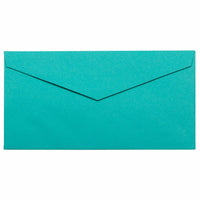 JAM Paper - Enveloppes colourées Monarch - 3,875 x 7,5 - Bleu mer recyclé - Paquet de 50-Couleur: bleu mer