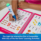 Educational Insights - Hot Dots® Light-Up Interactive Pen 6-Pack-parfait pour l'apprentissage à domicile : Le stylo Hot Dots est compatible avec des dizaines d'activités d'apprentissage Hot Dots et Hot Dots Jr. couvrant un large éventail de sujets académiques, offrant un moyen idéal d'introduire et de pratiquer des compétences d'apprentissage critiques à la maison !