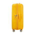 American Tourister - Curio Spinner Grand - Jaune Doré-La poignée de tirage à plusieurs positions vous permet de régler la hauteur pour avoir une expérience plus confortable