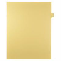 Markmaker - Intercalaires imprimes Legal, Chamois, 1/25th coupe, format lettre, sans trous, 25 tabs/PQT, 5 PQT/Boite, Numero 181-Intercalaires imprimes Legal