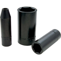 Gray Tools – Douilles profondes pour clé à chocs de 19 mm x 1/2 po, 6 pans-Taille : 19 mm