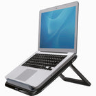 Fellowes - Rehausseur rapide pour ordinateur portable I-Spire Series - Noir-Pieds avant rabattables pour optimiser le positionnement de l'écran sur tout ordinateur portable jusqu'à 17 po ou 4,5 kg