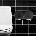 Tork - Twin Jumbo Distributeur de rouleaux de papier hygiénique avec fenêtre transparente - Gris fumée-Conception robuste avec verrou pour protéger le rouleau et arrêter le vol dans les environnements exigeants