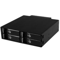 StarTech ® Support à face arrière amovible pour 4 disques durs SATA/SAS de 2,5 po-Prend en charge une vaste gamme de DD/SSD SATA ou SAS de 2,5 po, ou de 5 à 15 mm