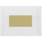 JAM Paper Étiquettes d'adresse postale - 4 po x 2 po - Feuille dorée mate - Paquet de 120-Étiquettes en feuille d'or mat