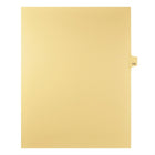 Markmaker - Intercalaires imprimes Legal, Chamois, 1/25th coupe, format lettre, sans trous, 25 tabs/PQT, 5 PQT/Boite, Numero 135-Intercalaires imprimes Legal