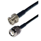 Turmode – Câble pour antenne de réseau sans fil WF6022 de 6 pi, 4,3 x 0,4 x 4,3 po, noir-Câble LMR100 de 6 pi TNC mâle vers BNC mâle