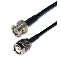 Turmode – Câble pour antenne de réseau sans fil WF6022 de 6 pi, 4,3 x 0,4 x 4,3 po, noir-Câble LMR100 de 6 pi TNC mâle vers BNC mâle
