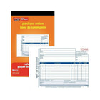 Staples Bons de commande, SDC53B-10, duplicatas, autocopiants, bilingues,-Utilisés pour formaliser les transactions des achats et assurer un suivi juste de ces achats