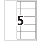 AveryMD – Intercalaires avec table des matières Ready IndexMD 11518, 5 onglets/ens, 6 ens/pqt-Renforts des onglets plus résistants