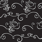 Papier d’emballage mariage/anniversaire, 2 feuilles, tourtereaux, 12/paquet-Tourtereaux