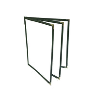 Futech, support de menu à 6 vues, GRN, 8-1 / 2 "lx 11" h, vert, 10 / paquet-Format de poche: 8-1 / 2 "lx 11" h