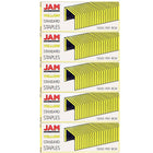 JAM PaperMD – Agrafes de taille standard, bleu, paquet de 5-Taille : 0,5 x 0,25 po