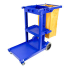 Johnny Vac – Chariot de concierge standard JS0006BU, bleu-Plastique bleu