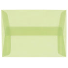 JAM Paper Enveloppes translucides A10, vert feuille, 250/paquet-Enveloppes en papier translucide vert feuille