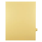 Markmaker - Intercalaires imprimes Legal, Chamois, 1/25th coupe, format lettre, sans trous, 25 tabs/PQT, 5 PQT/Boite, Numero 144-Intercalaires imprimes Legal