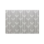 Baby Care – Tapis de jeu, motif pétales de mer, gris, moyen -Surface épaisse coussinée pour prévenir les bosses et les ecchymoses causées par les chutes et les culbutes.