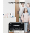 eufy Security- eufy Mini caméra d'intérieur panoramique et inclinaison 2K - Blanc-Enregistrement en tout temps, la mini caméra pour l’intérieur n'arrête jamais d'enregistrer,ce qui garantit que votre propriété est toujours surveillée