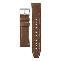HUAWEI Bracelet de cuir de veau classique pour les montres GT 2/GT 2 Pro/GT 3 Série 46mm et Watch 3 Pro Série - brun foncé-Une toute nouvelle conception qui comporte des tiges à ressort, ce qui vous permet de monter et de démonter le bracelet en un instant et sans outil.