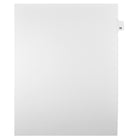 Markmaker - Intercalaires imprimes Legal, Blanc, 1/25th coupe, format lettre, sans trous, 25 tabs/PQT, 5 PQT/Boite, Numero 79-Intercalaires imprimes Legal