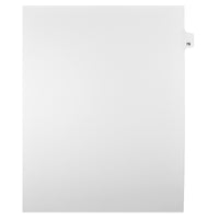 Markmaker - Intercalaires imprimes Legal, Blanc, 1/25th coupe, format lettre, sans trous, 25 tabs/PQT, 5 PQT/Boite, Numero 79-Intercalaires imprimes Legal