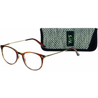 SAV Eyewear - Lunettes anti-lumière bleue trifocales Venice - + 2,75 - Marron brillant-3 forces dans une seule paire de lunettes de lecture