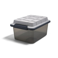 TRU RED – Bac de rangement étanche et résistant à la poussière, 16,8 l, avec couvercle verrouillable-Le bac de rangement à couvercle verrouillable résistant aux intempéries est idéal pour organiser la maison et le bureau