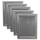Eddie's - Porte-affiches verrouillable à cadre encliquetable - 8,50" x 11" - Aluminium argenté - Paquet de 5 (120660-5)-Porte-affiches verrouillables avec cadre encliquetable