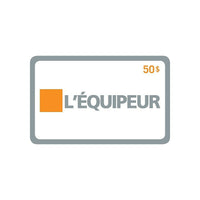 L'Equipeur â€“ Carte-cadeau de 50 $-Les récompenses Air Miles ne s'appliquent pas sur l'achat de cartes-cadeaux.