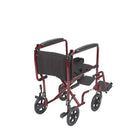 Drive Medical – Fauteuil roulant léger, rouge, largeur du siège de 17 po-33 long. x 20 larg. x 39,50 haut. (po)