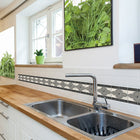 CTG Brands – Carreaux muraux autocollants à bordure motif trèfle, 9,8 po x 12,4 po, multicolore, paq./6-6