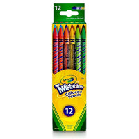 Crayola Crayons de couleur Twistables - 6 paquets de 12 crayons-Qu'ils utilisent la mine de crayon de 2 mm pour dessiner des lignes complexes ou mélanger les couleurs dans un coucher de soleil, les enfants auront toutes les couleurs dont ils ont besoin pour créer des illustrations vivantes